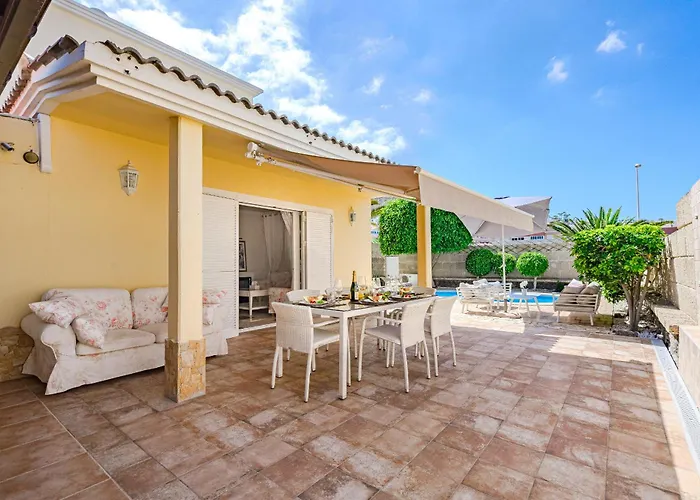 Vila Con Piscina En Madronal Fanabe, Costa Adeje (Tenerife)